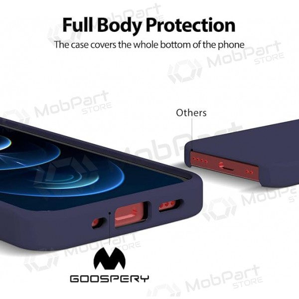 Apple iPhone 11 Pro Max case Mercury - Silicone Case (dark blue)