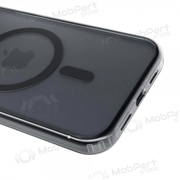 Apple iPhone 17 Pro Max, 18 Pro Max case - 3mk Frosty MagCase (black)