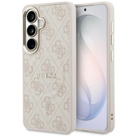 Samsung Galaxy S26 case - Guess PU Leather 4G Gold Frame Magnetic