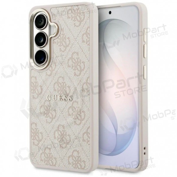 Samsung Galaxy S26 case -Guess PU Leather 4G Gold Frame Magnetic- (pink)