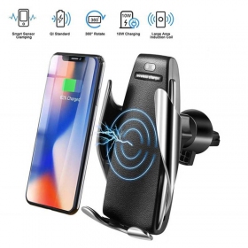 Car phone holder, Wireless charger S5 with automatic lock