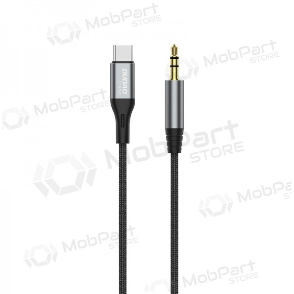 Audio cable Dudao L11ProT USB-C to 3.5 mm 1 m black