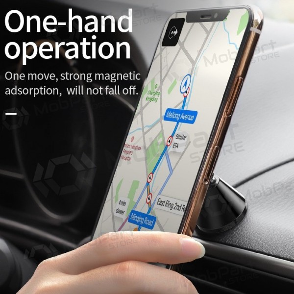 Car phone holder HOCO CA46 (dashboard mounting, magnetic fixing, silver) Car phone holder HOCO CA46 (dashboard mounting, magnetic fixing, silver)