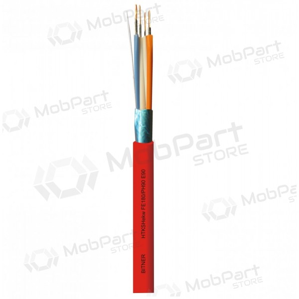 Telecommunication cable nonflammable Bitner HTKSHekw 2x2x0.8mm FE180/Ph90 E90
