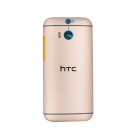 HTC One M8 back / rear cover (gold) (used grade A, original)