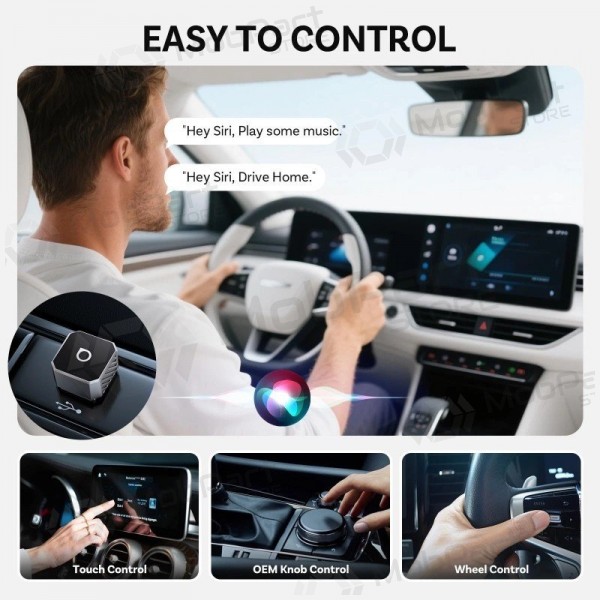 Wireless CarPlay/Android Auto adapter Ottocast Mini Cube silver CP88-T3