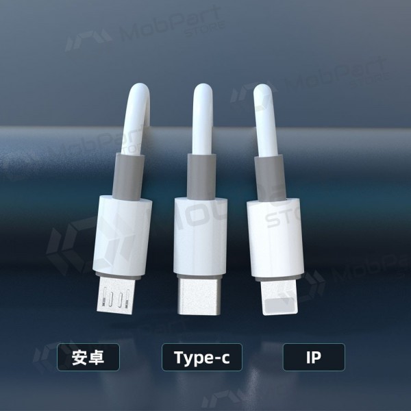 USB cable Dudao L8s-3in1 USB-A to USB-C / Micro USB / Lightning 1.2 m 100 W
