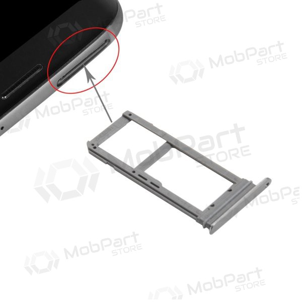 Samsung G935 Galaxy S7 Edge SIM card holder (grey)