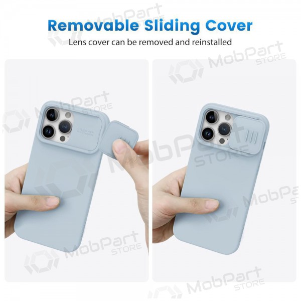Apple iPhone 15 Pro Max case „Nillkin Silicone“ (grey) Apple iPhone 15 Pro Max case „Nillkin Silicone“ (grey)