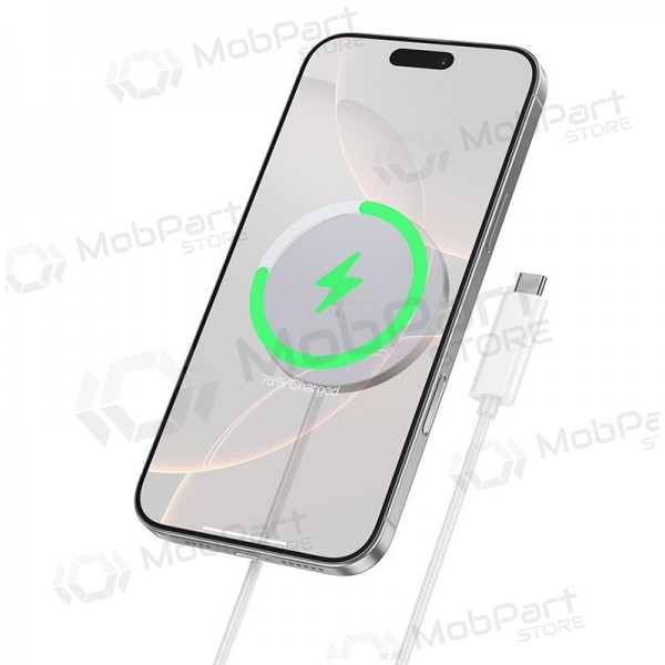 Wireless charger Hoco CW63 15 W Qi2 white