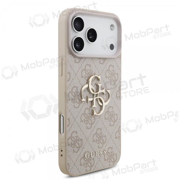 Apple iPhone 17 Pro Max case - Guess PU 4G Metal Logo (pink)
