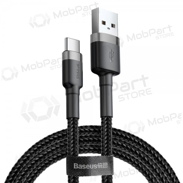 Baseus Cafule USB-C Cable 2m 2A (Grey-Black) CATKLF-CG1