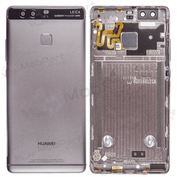 Huawei P9 back / rear cover grey (Titanium Grey) (used grade C, original) Huawei P9 back / rear cover grey (Titanium Grey) (used grade C, original)