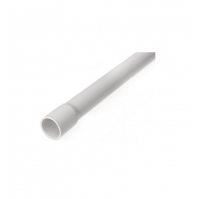 PVC pipe 32mm with sleeve 3m (10, white)