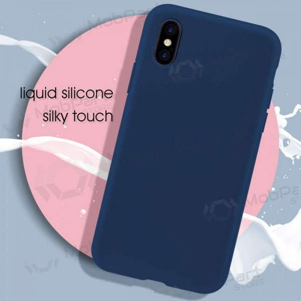 Apple iPhone 13 Pro Max case - Liquid Silicone - 1.5mm (dark blue)
