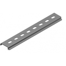 Perforated DIN rail (17 mod, 270mm)