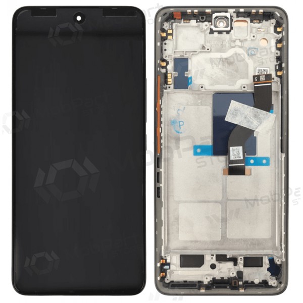 Ekranas Xiaomi 12 Lite 5Gwith lietimui jautriu stikliuku and rėmeliu Black original (service pack)