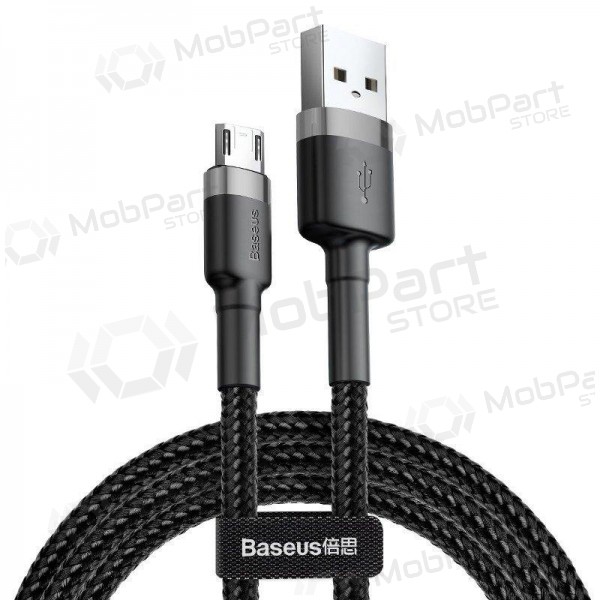 USB cable Baseus Cafule microUSB 2.0m 1.5A (grey-black) CAMKLF-CG1