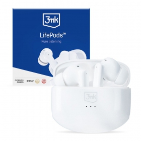 Wireless headset / handsfree 3mk LifePods (white)
