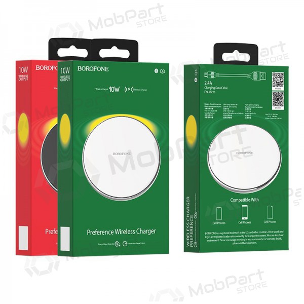 Charger wireless Borofone BQ3 (10W) (silver)
