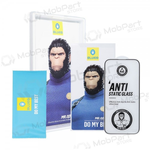 LCD apsauginis stikliukas 5D Mr. Monkey Glass (Strong Lite) Samsung A356 A35 5G/A556 A55 5G black
