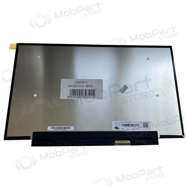 Matrica 14.0" 1920x1080 FHD, LED, SLIM, 144Hz, matinė, 40pin (dešinėje), A+ Matrica 14.0" 1920x1080 FHD, LED, SLIM, 144Hz, matinė, 40pin (dešinėje), A+