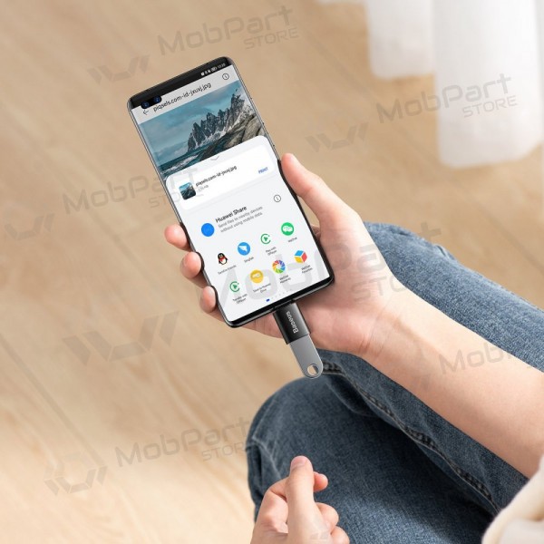 Adapter Baseus Ingenuity Series Type-C to USB-A3.1 OTG black ZJJQ000001