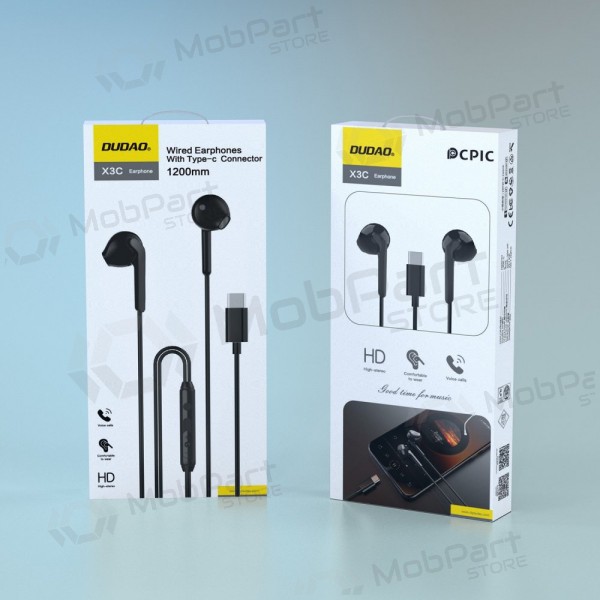 USB-C headphones Dudao X3C black