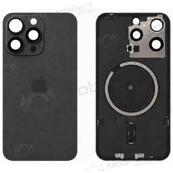 Apple iPhone 15 Pro Max back cover (black) (Premium)