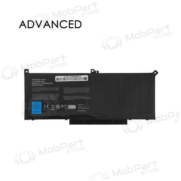 DELL F3YGT, 7200mAh laptop battery, Advanced DELL F3YGT, 7200mAh laptop battery, Advanced