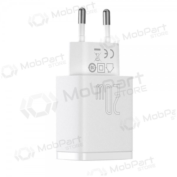 Charger Baseus USB + Type-C 20W CCXJ-B02 (white)