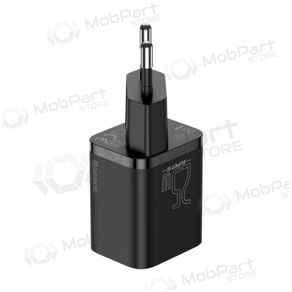 Charger buitinis Baseus Super Si 25W + Type-C 1.0m black TZCCSUP-L01
