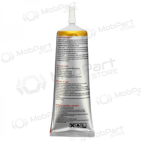 Universal silicone glue T7000 (15ml) (black)