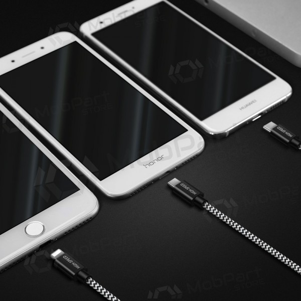USB cable Dux Ducis K-ONE 3in1 microUSB-Lightning-Type-C fastcharging 1.2m