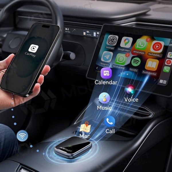 CarPlay adapter Acefast QC1 wireless Android Auto black