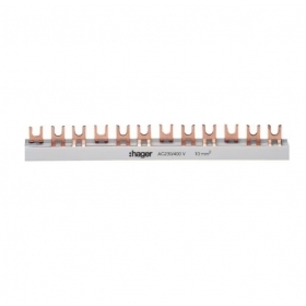 Insulated busbar Hager KDN380A (3P, 57 mod., 10mm)