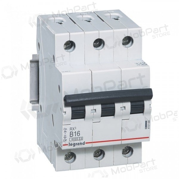 MCB RX3 Legrand 419169 (16A, 3P, 400V, 6kA)