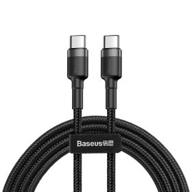 USB cable Baseus Cafule PD60W Type-C 2.0m grey-black CATKLF-HG1
