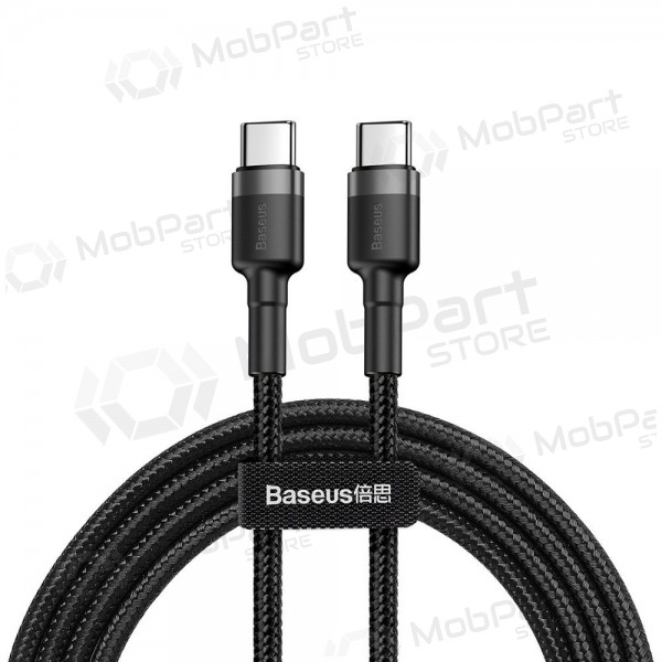 USB cable Baseus Cafule PD60W Type-C 2.0m grey-black CATKLF-HG1
