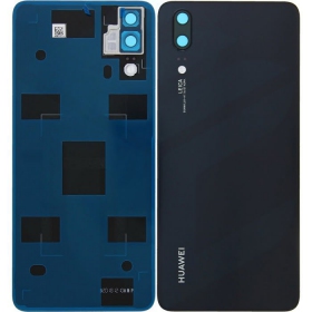 Huawei P20 back / rear cover (black) (used grade C, original)