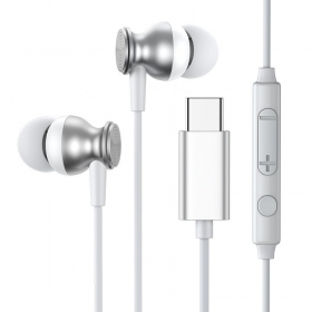 Ausinės Joyroom JR-EC04 Type-C silvers