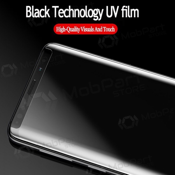 LCD apsauginis stikliukas Nano Optics 5D UV Glue Samsung S928 S24 Ultra lenktas transparent