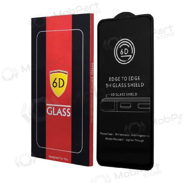 LCD apsauginis stikliukas 6D Xiaomi Redmi 13C/Poco C65/Poco M6 5G black