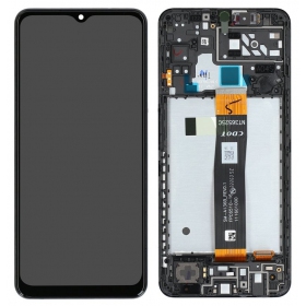 Samsung Galaxy A04s screen (black) (with frame) (original)