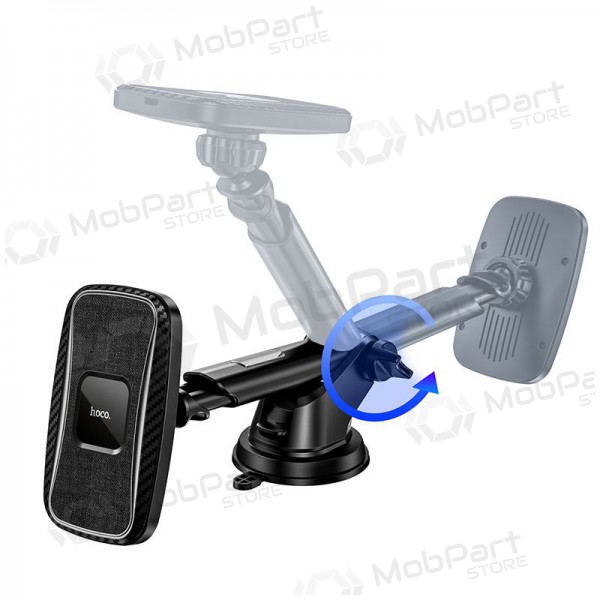 Car phone holder, Wireless charger Hoco CA75 magnetis, black Car phone holder, Wireless charger Hoco CA75 magnetis, black
