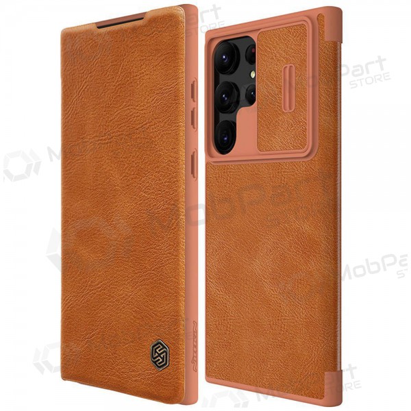 Samsung Galaxy S23 FE case „Nillkin Leather“ (brown) Samsung Galaxy S23 FE case „Nillkin Leather“ (brown)