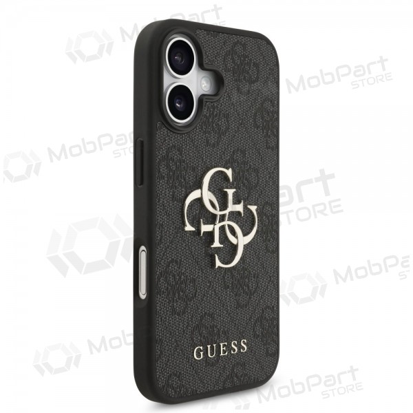 Apple iPhone 17 case - Guess PU 4G Metal Logo (grey)