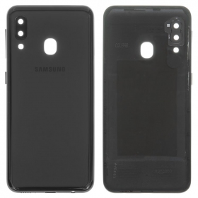 Samsung A202 Galaxy A20e 2019 back / rear cover (black) (used grade C, original)