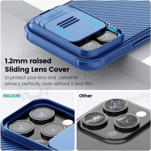 Apple iPhone 14 case „Nillkin CamShield Pro“ (blue) Apple iPhone 14 case „Nillkin CamShield Pro“ (blue)