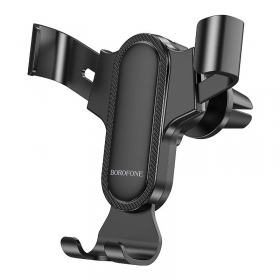 Automobilinis Universal telefono laikiklis Borofone BH74 tvirtinamas ant ventiliacijos grotelių, black